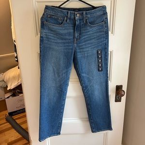 J. Crew NWT Essential Straight Jeans size 28